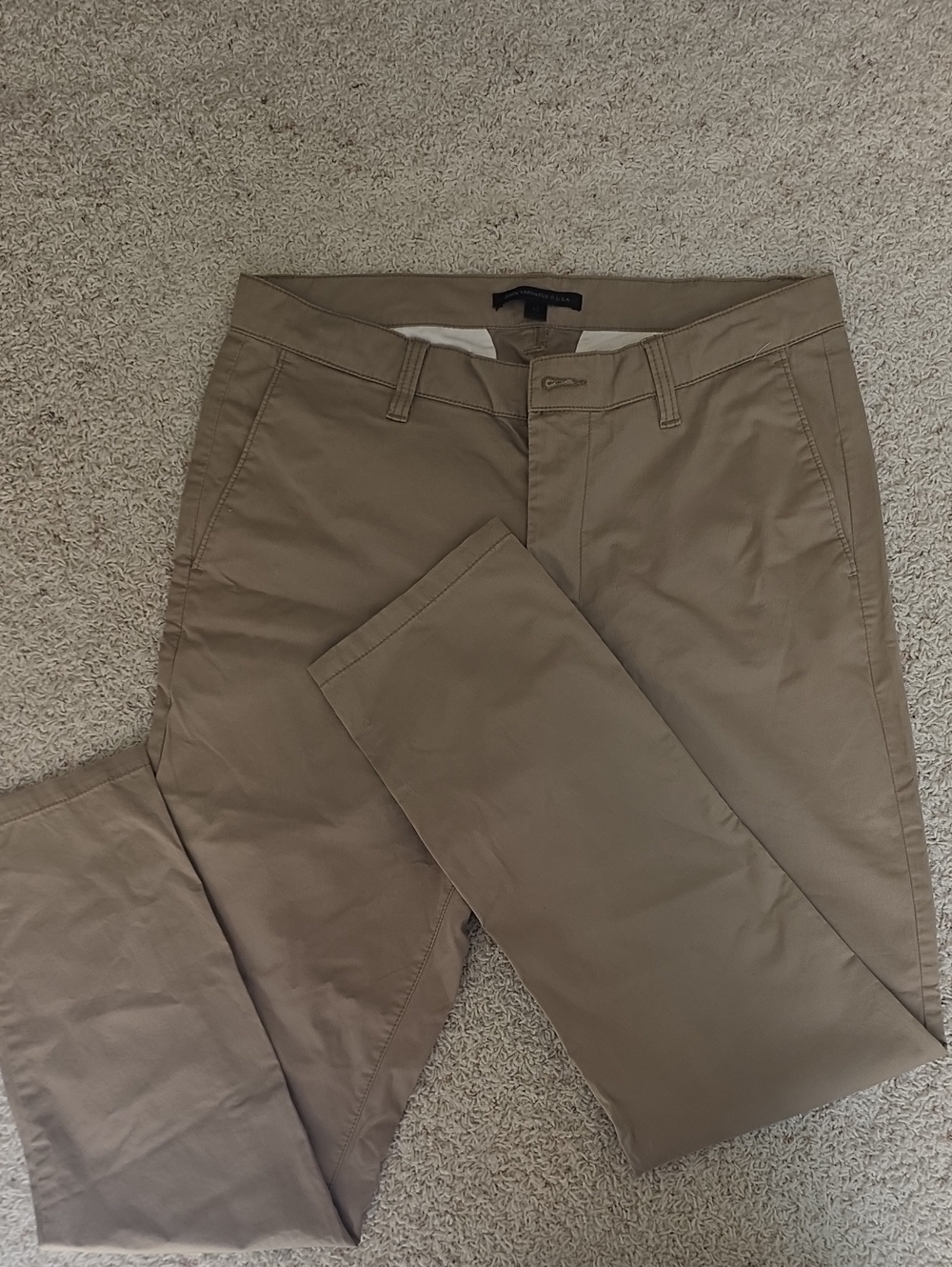 John Varvatos Men's Tan Chino Pants